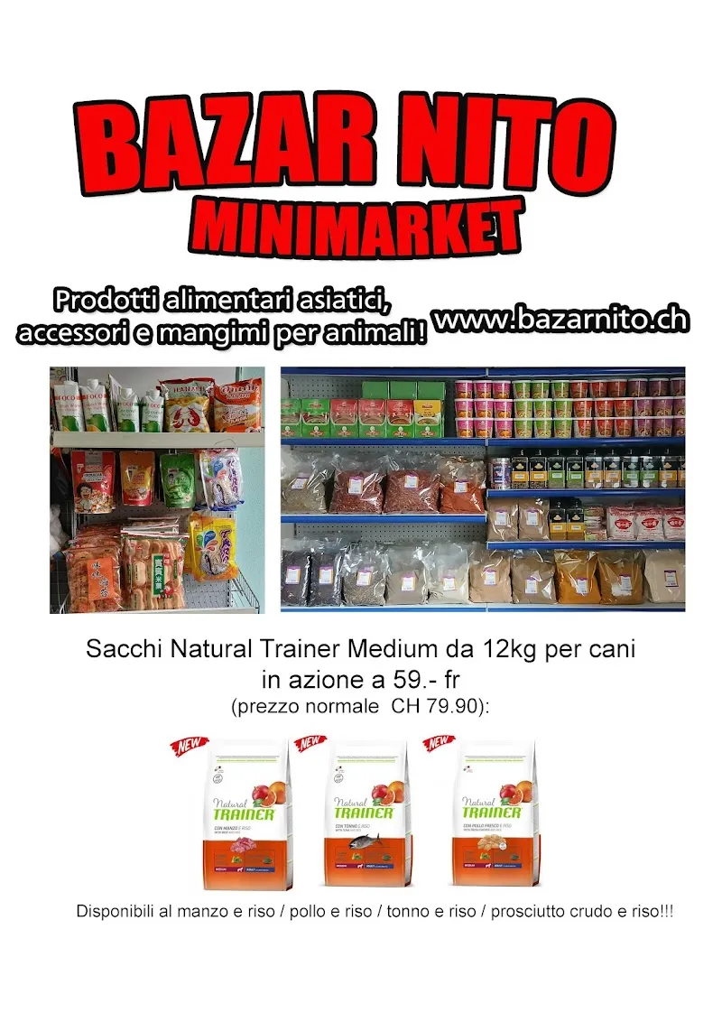 Zoo Nito — Zoofachhandel in Chiasso, Tessin. Bewertung 4.8/5.