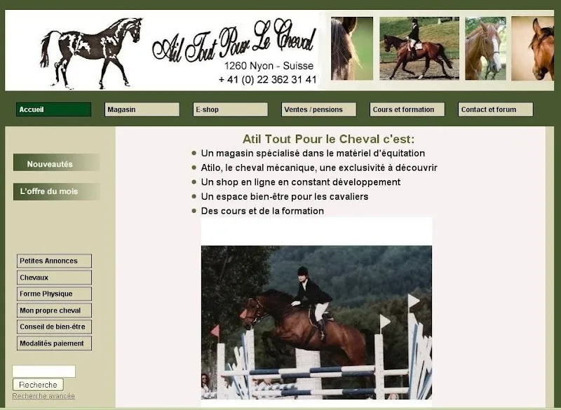 Atil Tout Pour Le Cheval + nourriture pour chiens et chats + bien-être humain — Zoofachhandel in Nyon, Waadt. Bewertung 5.0/5.
