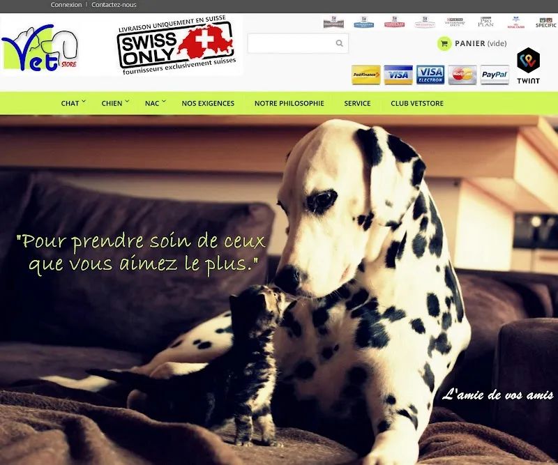 vetstore.ch - Dr Pascal Chaubert — Zoofachhandel in Cugy, Waadt. Bewertung 4.2/5.