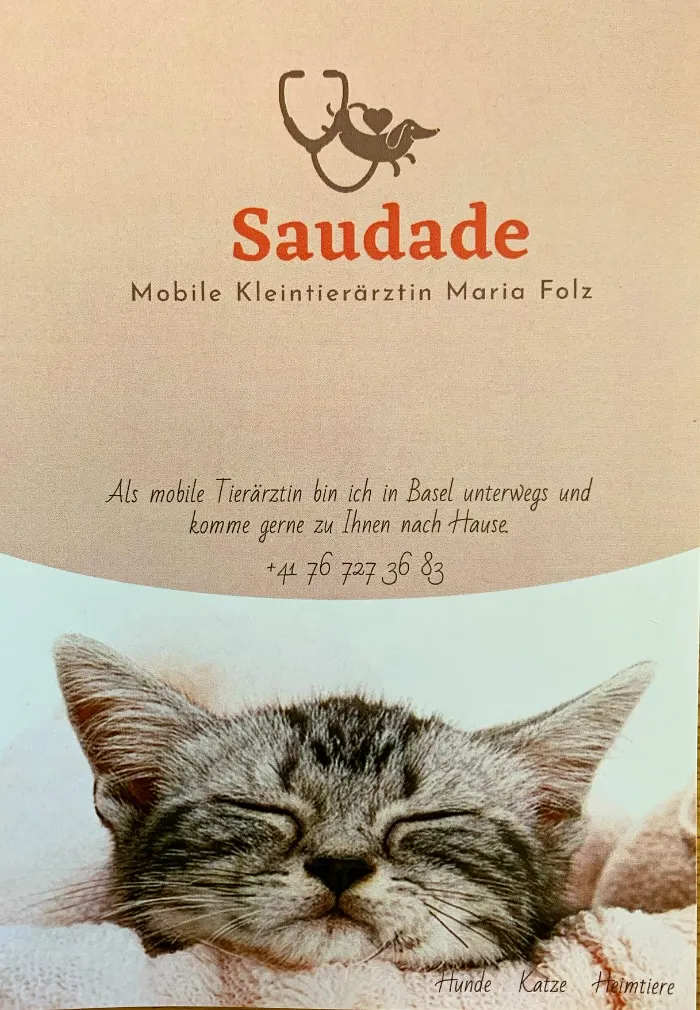 Mobile Kleintierärztin Maria Folz - Saudade — Tierarzt in Basel, Basel-Stadt. Bewertung 5.0/5.