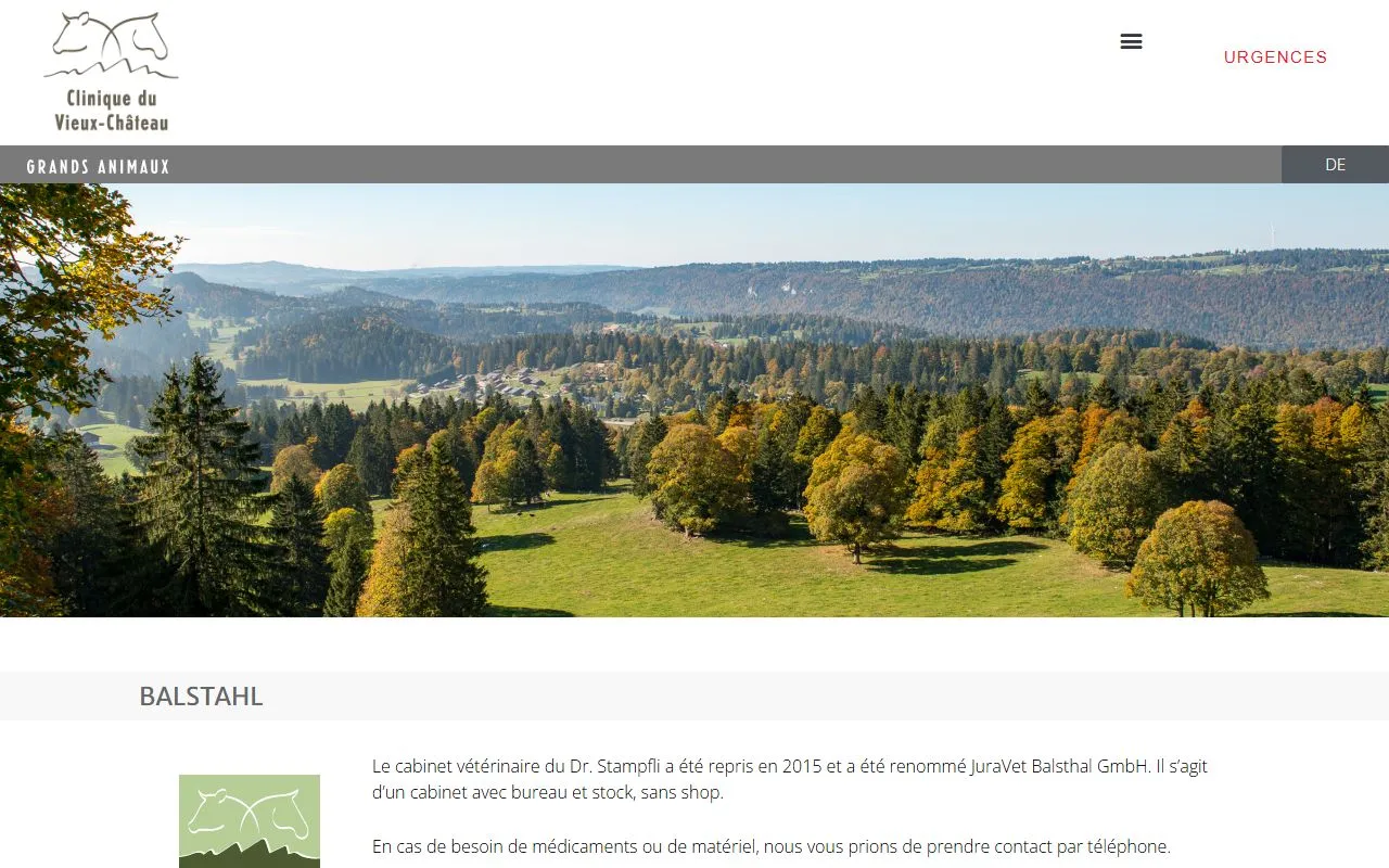 JuraVet Balsthal GmbH — Tierarzt in Balsthal, Solothurn. Bewertung 4.9/5.