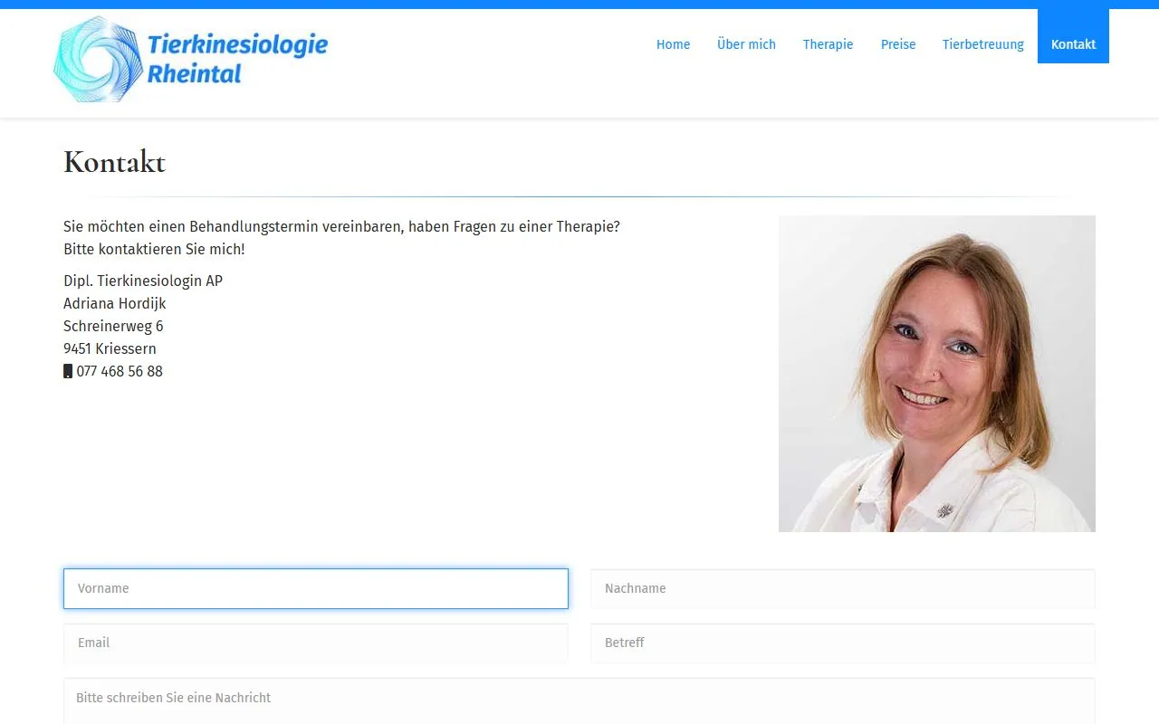 Tierkinesiologie Rheintal — Tierarzt in Widnau, St. Gallen. Bewertung 5.0/5.