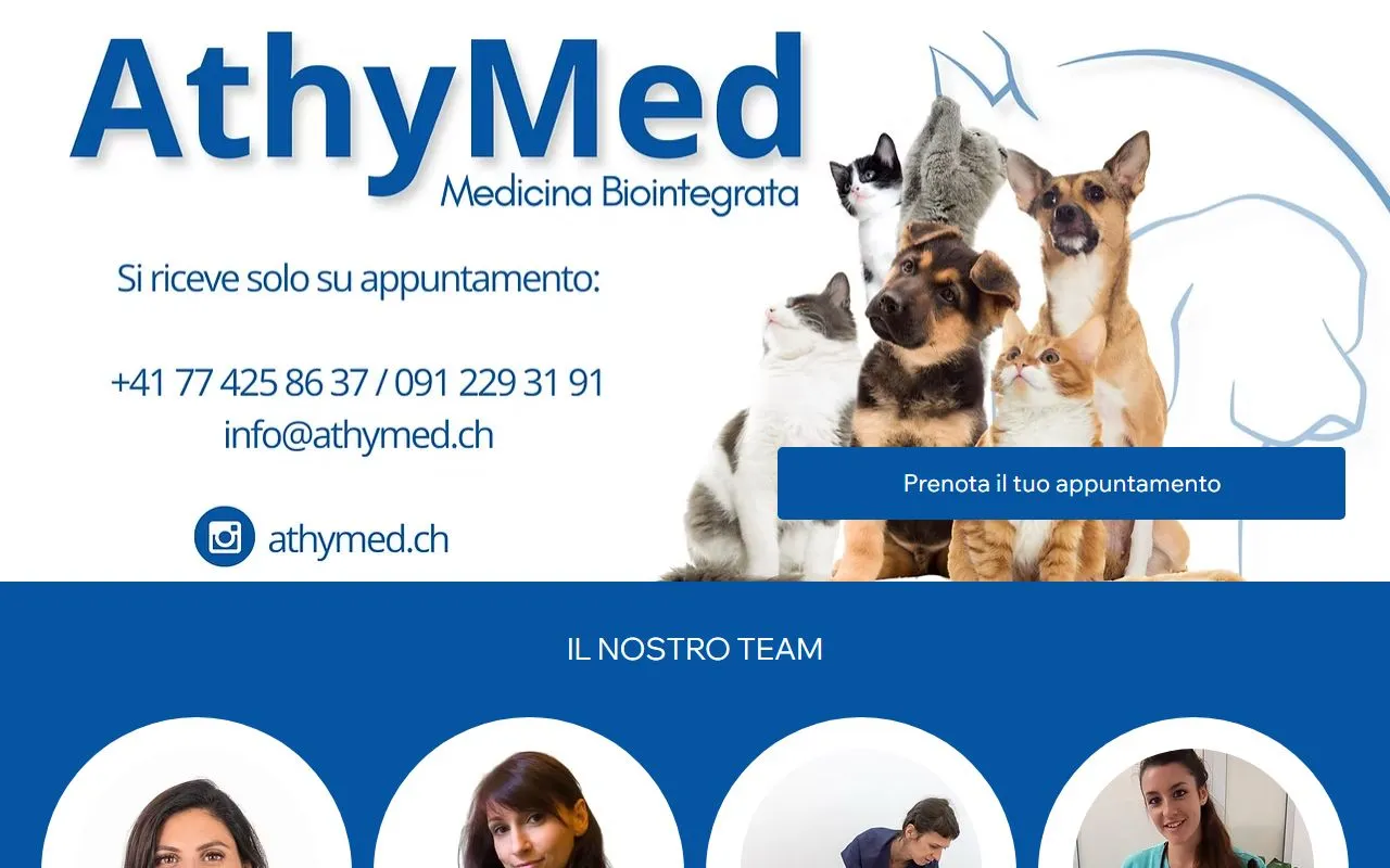 Athymed sagl Veterinario — Tierarzt in Chiasso, Tessin. Bewertung 5.0/5.