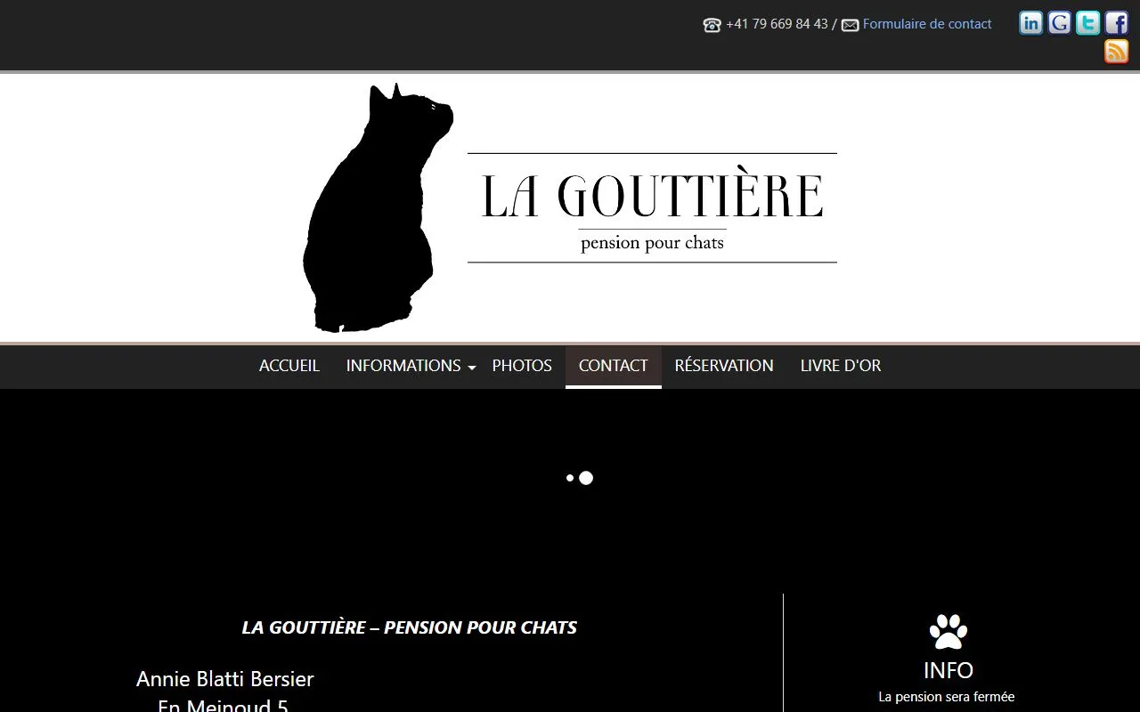 La Gouttière — Katzenpension in Lentigny, Freiburg. Bewertung 5.0/5.