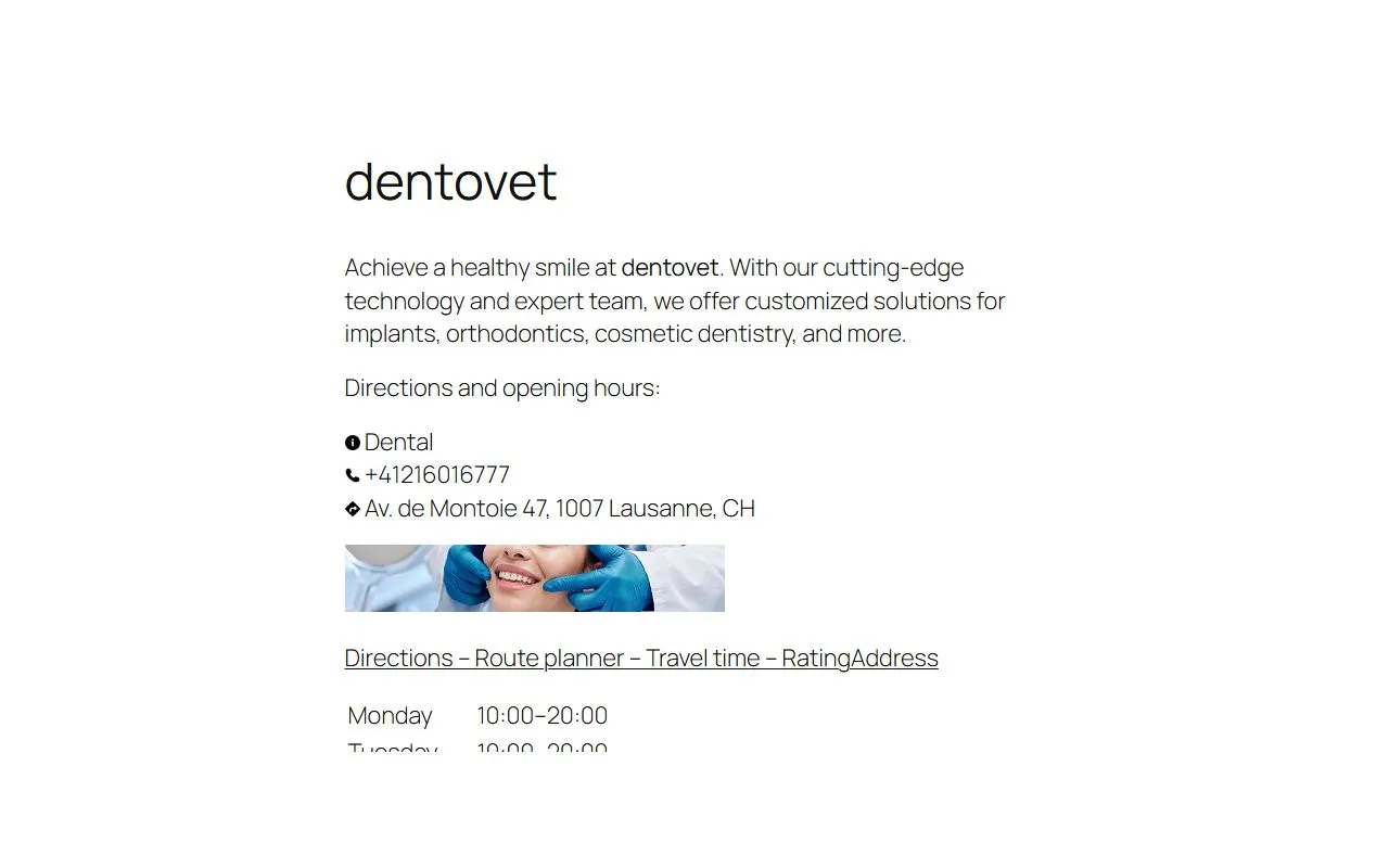 dentovet - Lausanne — Tierarzt in Lausanne, Waadt. Bewertung 4.1/5.