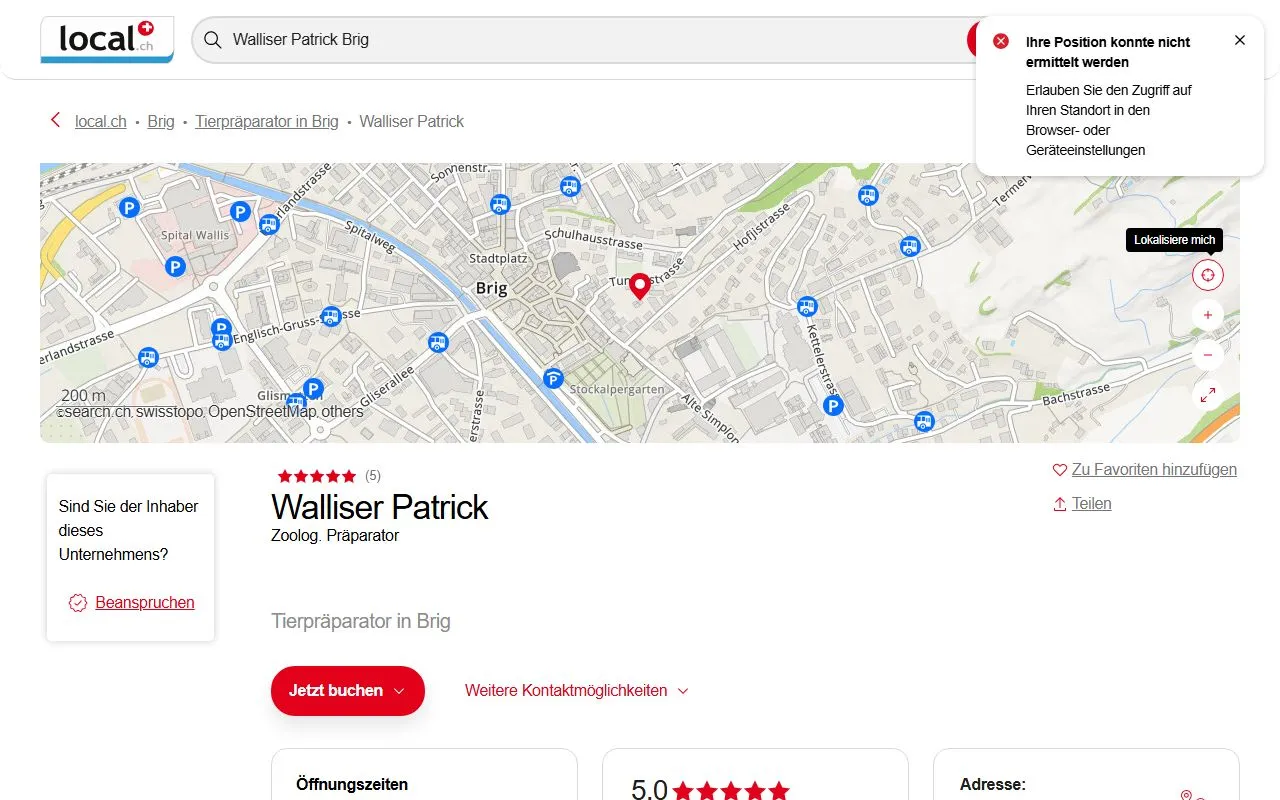 Vétérinaire Patrick Walliser — Tierarzt in Brig-Glis, Wallis. Bewertung 4.7/5.