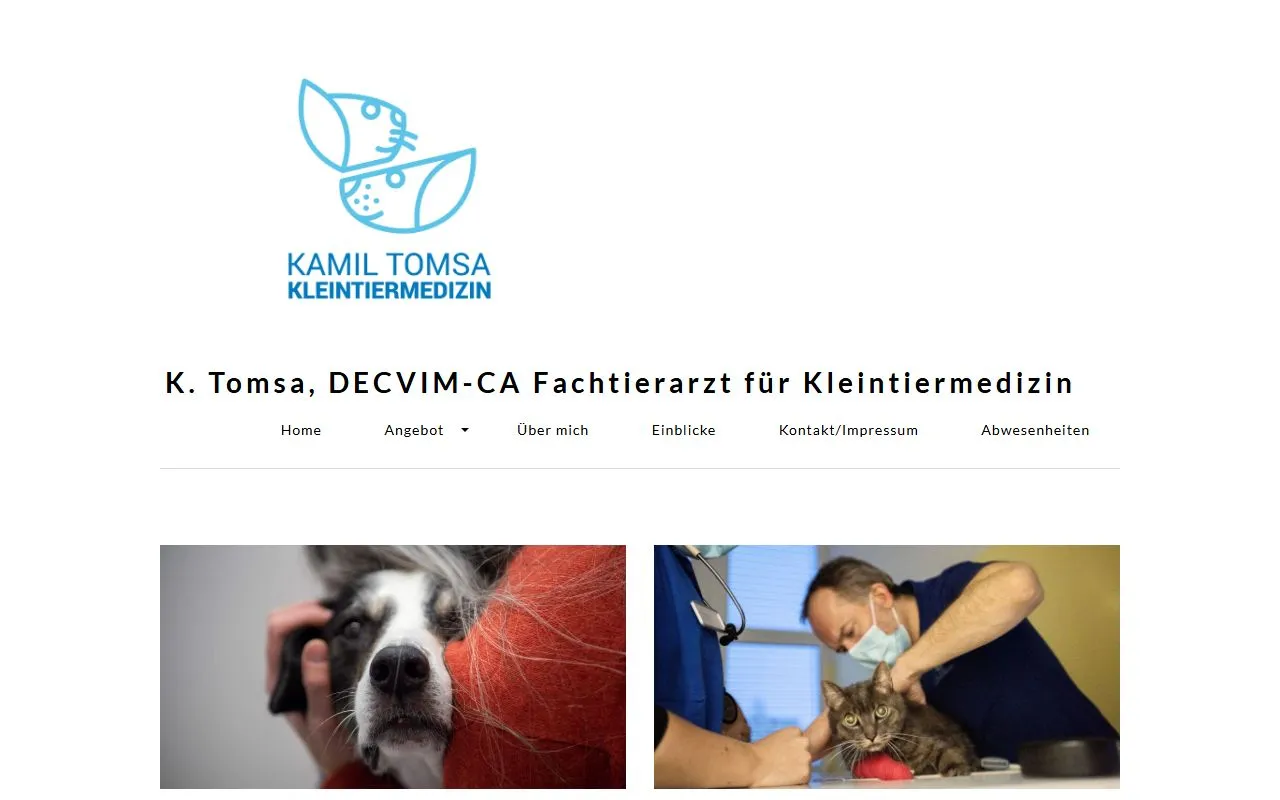 Kamil Tomsa — Tierarzt in Cham, Zug. Bewertung 5.0/5.