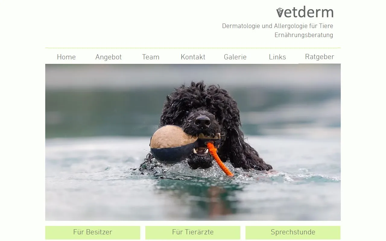 vetderm.ch - Dermatologie und Allergologie für Tiere — Tierarzt in Cham, Zug. Bewertung 1.5/5.