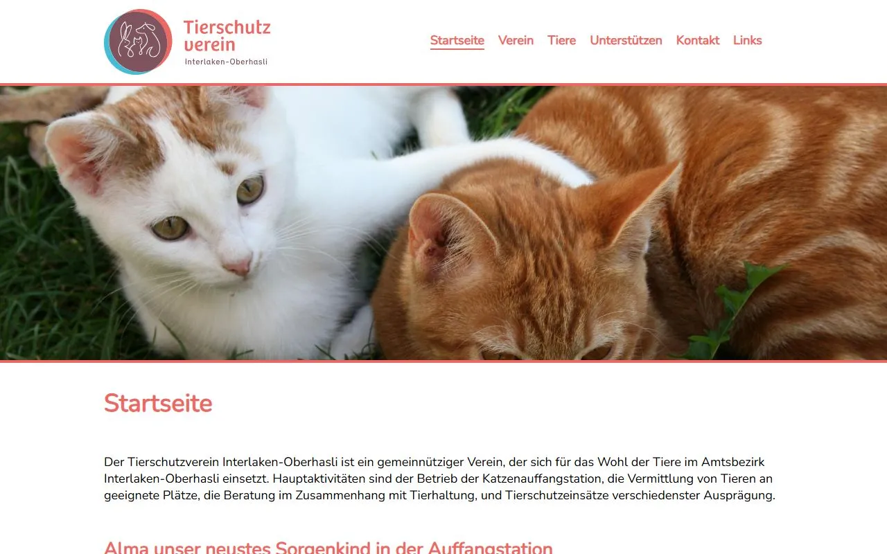 Tierschutzverein Interlaken - Oberhasli — Tierheim in Bönigen, Bern. Bewertung 5.0/5.