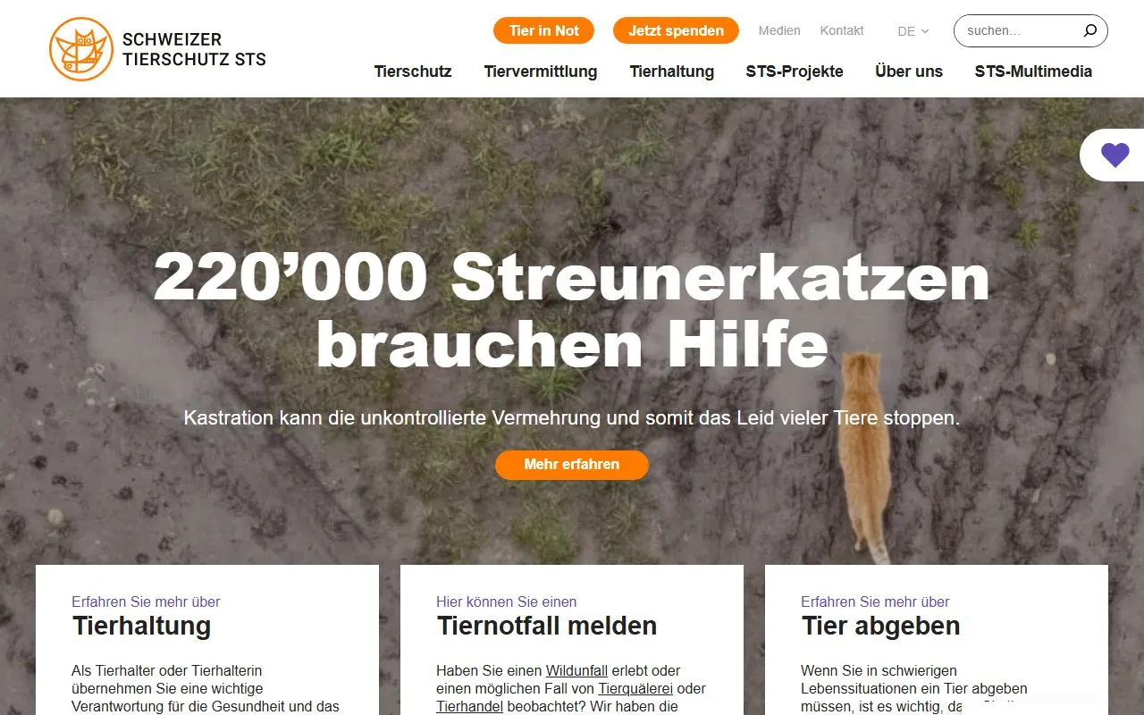 Schweizer Tierschutz STS — Tierheim in Basel, Basel-Stadt