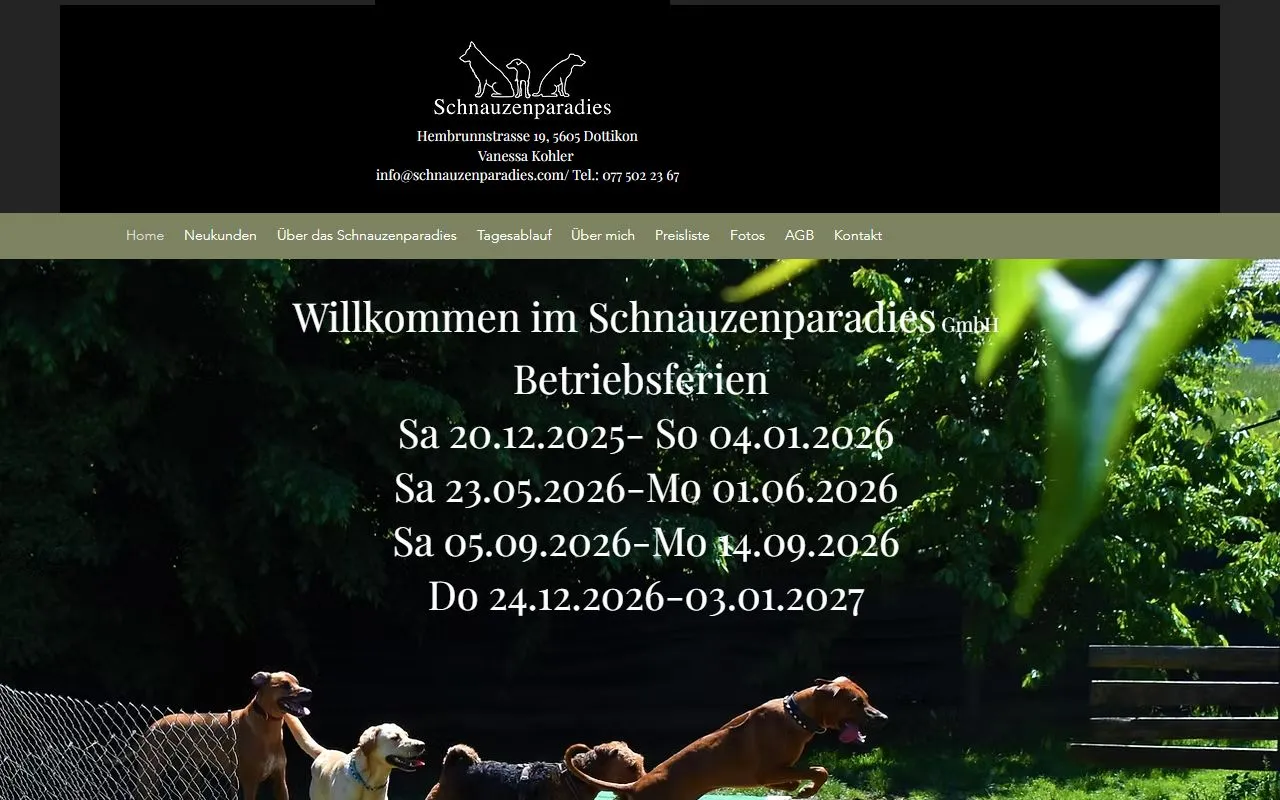 Schnauzenparadies Gmbh — Katzenpension in Dottikon, Aargau. Bewertung 5.0/5.