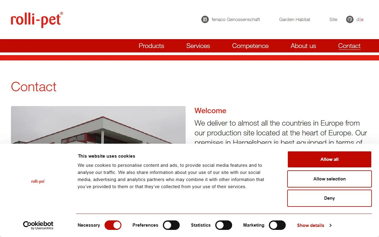 Rolli-Pet Tiernahrung GmbH — Zoofachhandel in Thunstetten, Bern. Bewertung 5.0/5.