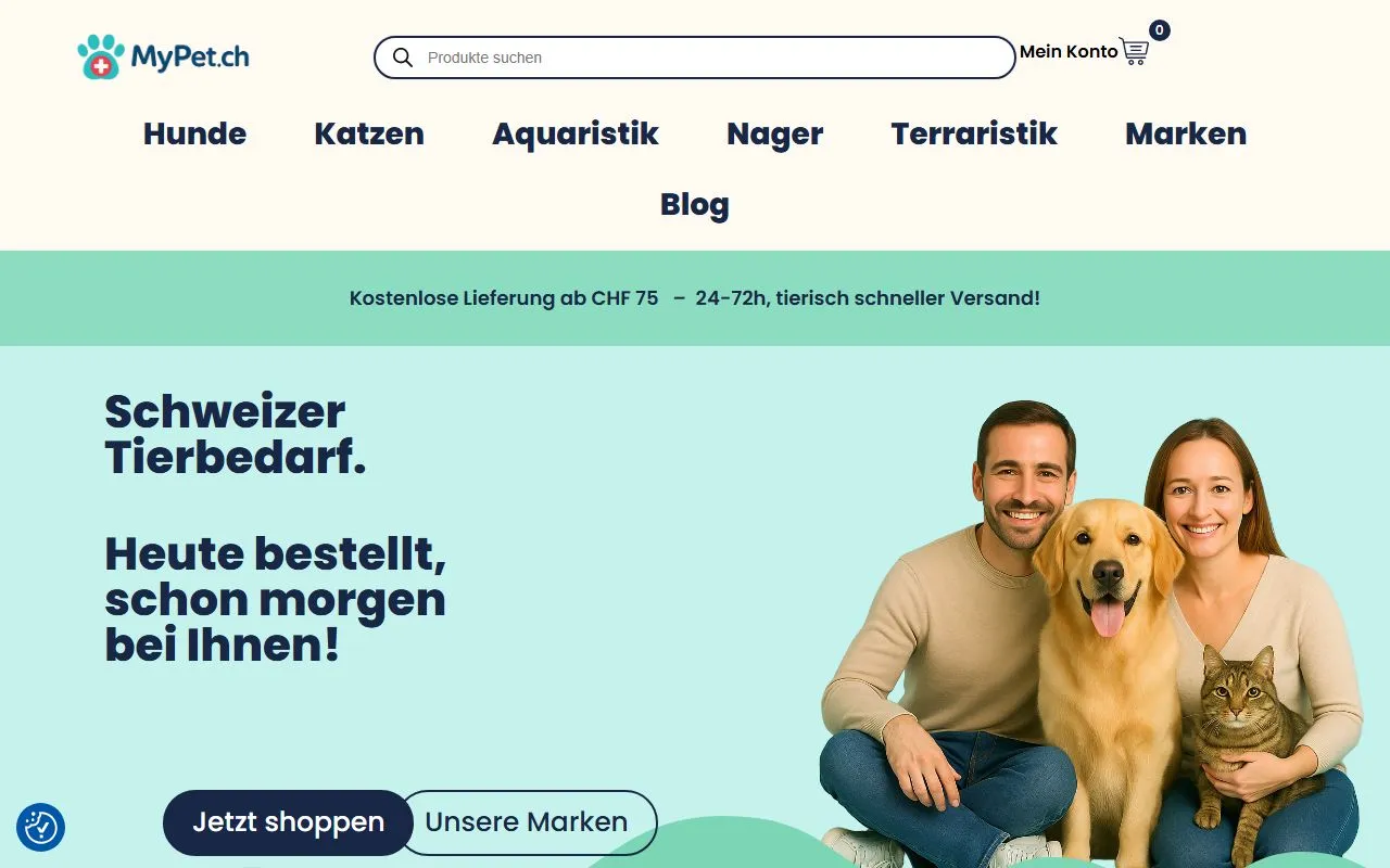 mypet.ch/Marketing 2000 SA — Zoofachhandel in Lancy, Genf. 