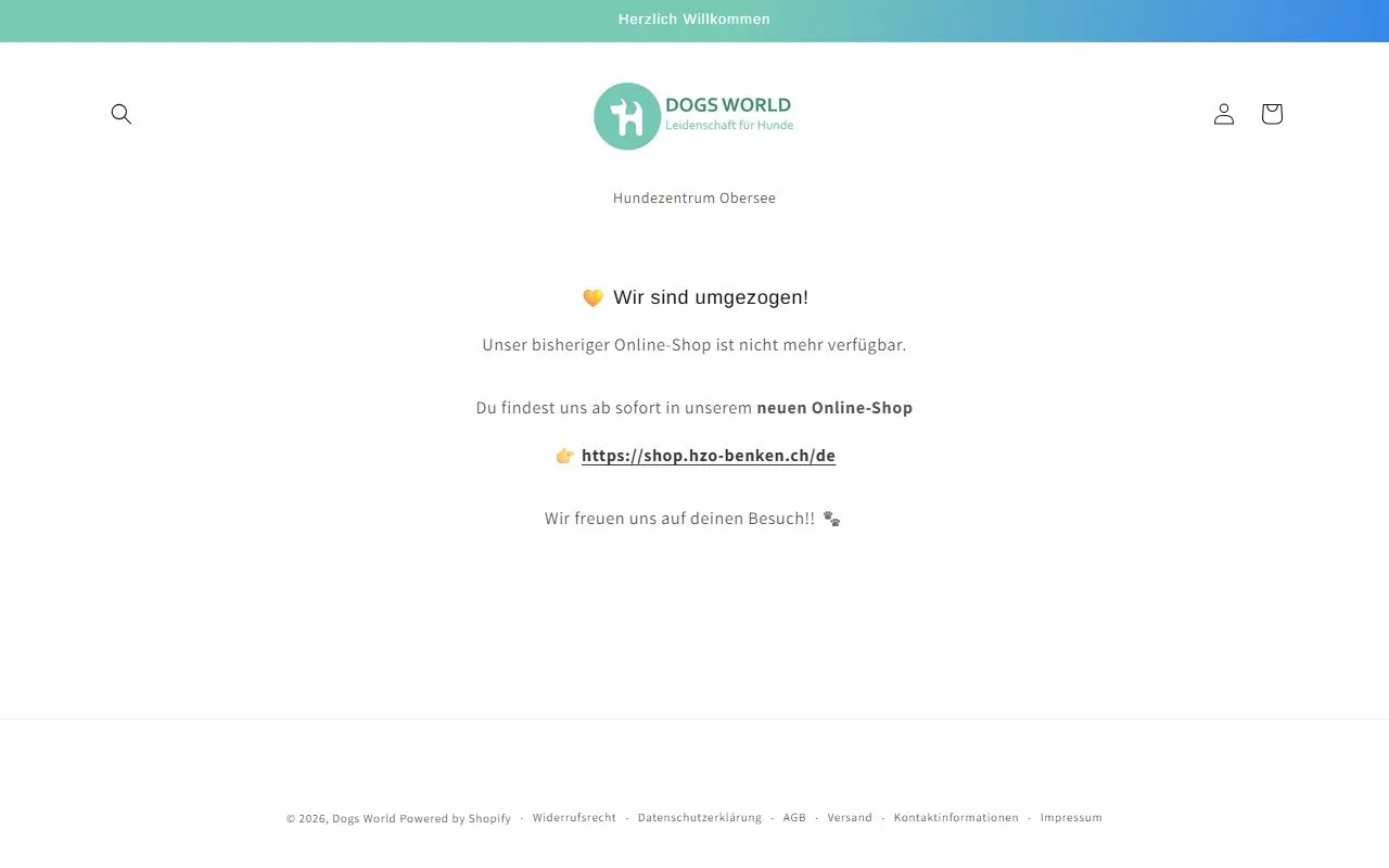Dogs World — Zoofachhandel in Benken, St. Gallen. Bewertung 5.0/5.
