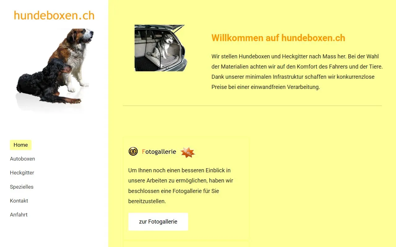 Hundeboxen Roland Alge — Zoofachhandel in Rüti, Zürich. Bewertung 4.9/5.