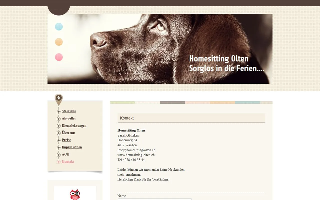 Homesitting Olten — Katzenpension in Wangen bei Olten, Solothurn. 