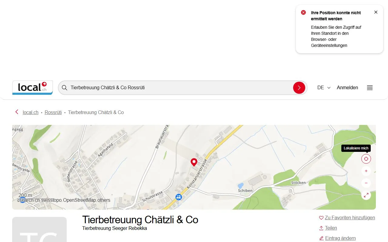 Tierbetreuung Chätzli & Co — Katzenpension in Rossrüti, St. Gallen. 