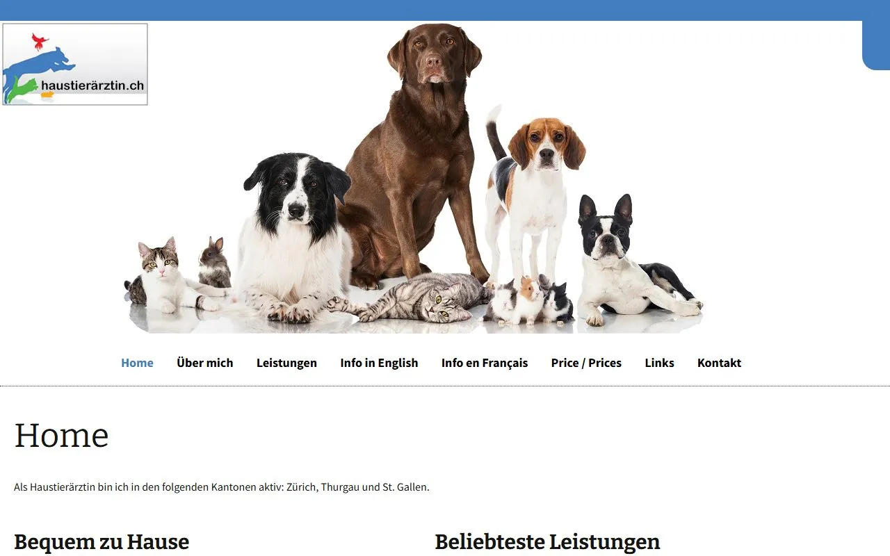 Dr. med. vet. Puhl Silvia — Tierarzt in Kollbrunn, Zürich. Bewertung 4.9/5.