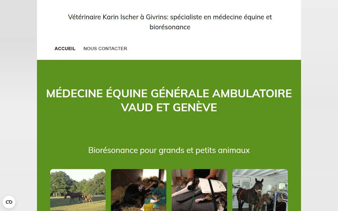 Dr méd. Ischer Karin — Tierarzt in Givrins, Waadt. 