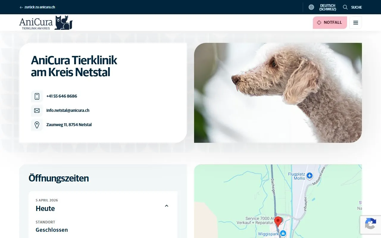 Kleintierpraxis Drei Höfe — Tierarzt in Buttikon, Schwyz. Bewertung 4.8/5.