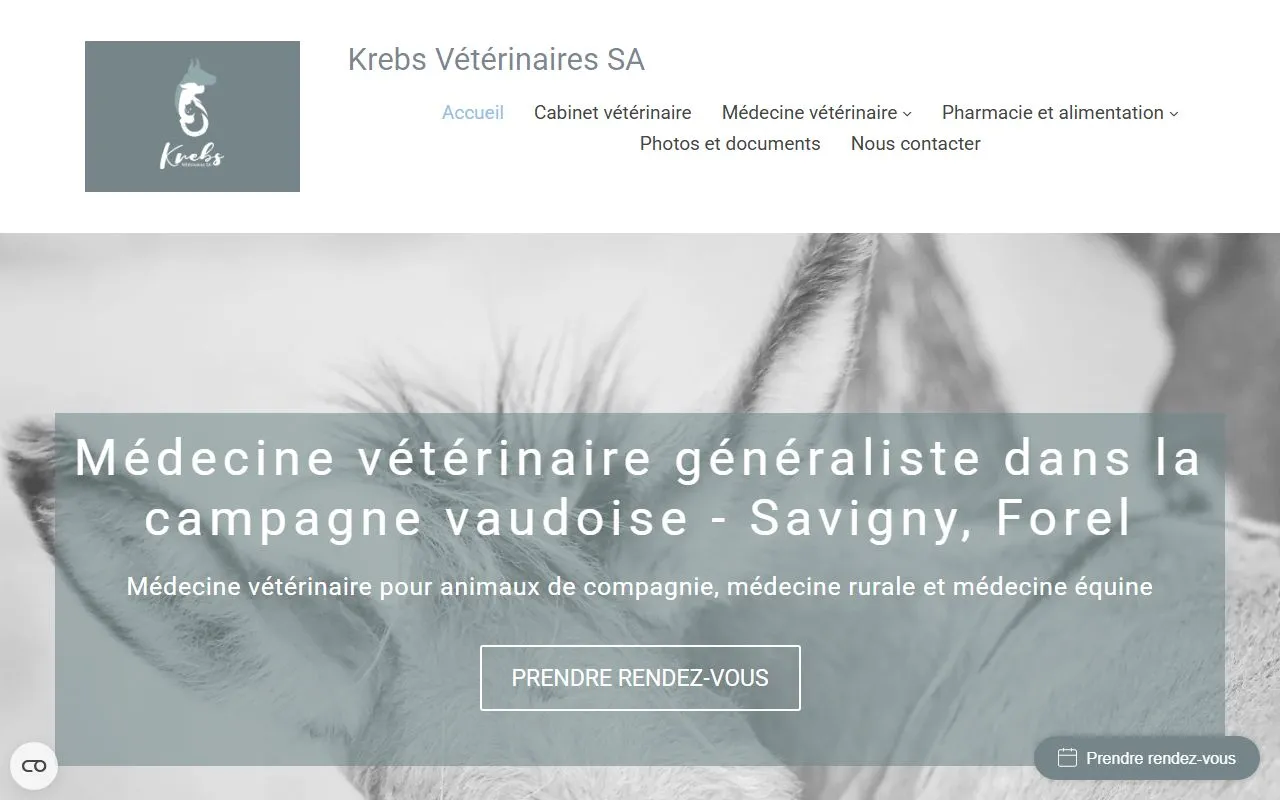 Krebs Vétérinaires SA — Tierarzt in Mollie-Margot, Waadt. Bewertung 4.8/5.