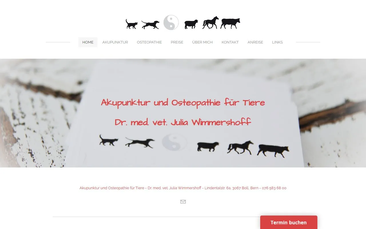 Akupunktur und Osteopathie für Tiere — Tierdienste in Boll, Bern. Bewertung 5.0/5.