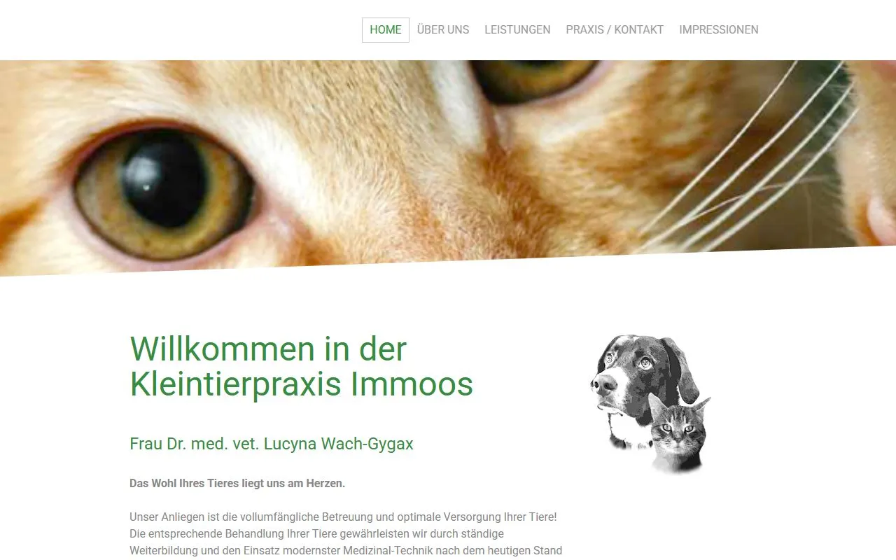 Kleintierpraxis Immoos — Tierarzt in Unterkulm, Aargau. Bewertung 5.0/5.