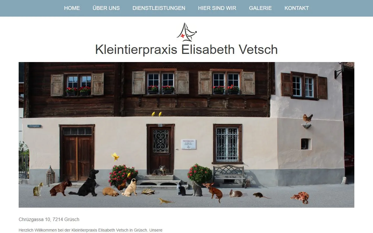Kleintierpraxis Elisabeth Vetsch — Tierarzt in Grüsch, Graubünden. Bewertung 4.1/5.