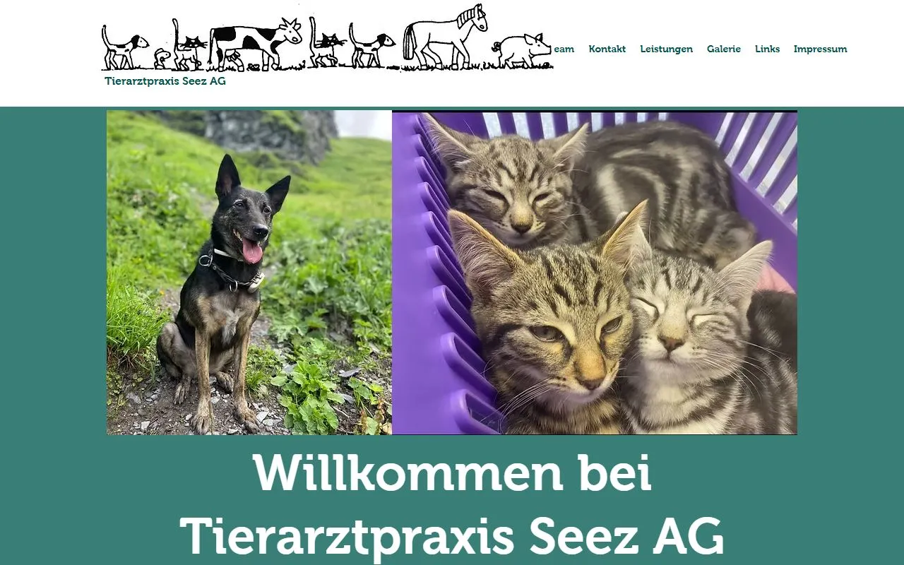Tierarztpraxis Seez Ag — Tierarzt in Tscherlach, St. Gallen. 
