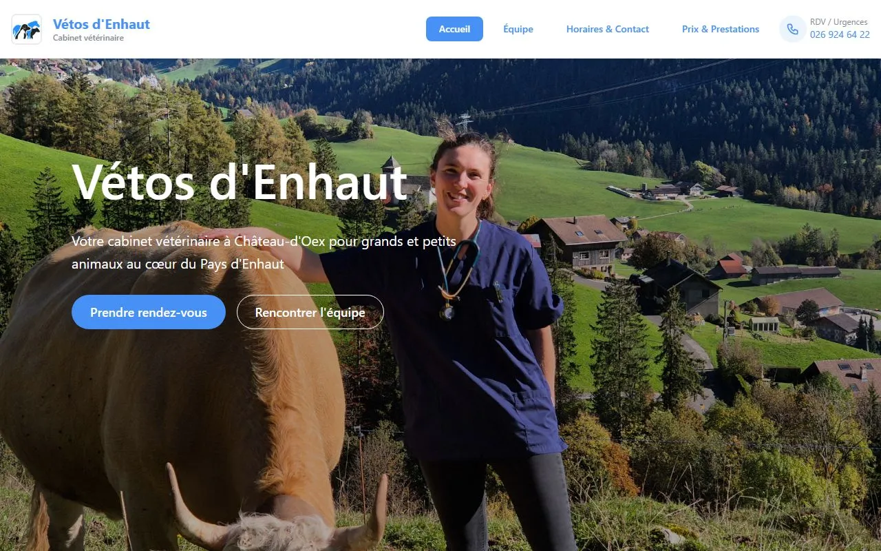 Vetos D Enhaut Sarl — Tierdienste in Château-d'Oex, Waadt. 