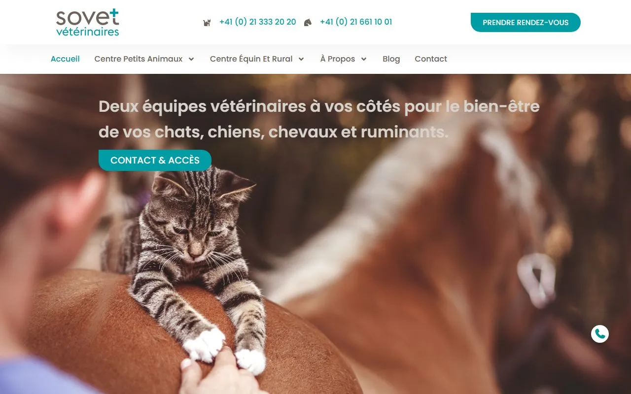 Sovet Petits Animaux Sa — Tierarzt in Cossonay-Ville, Waadt. 
