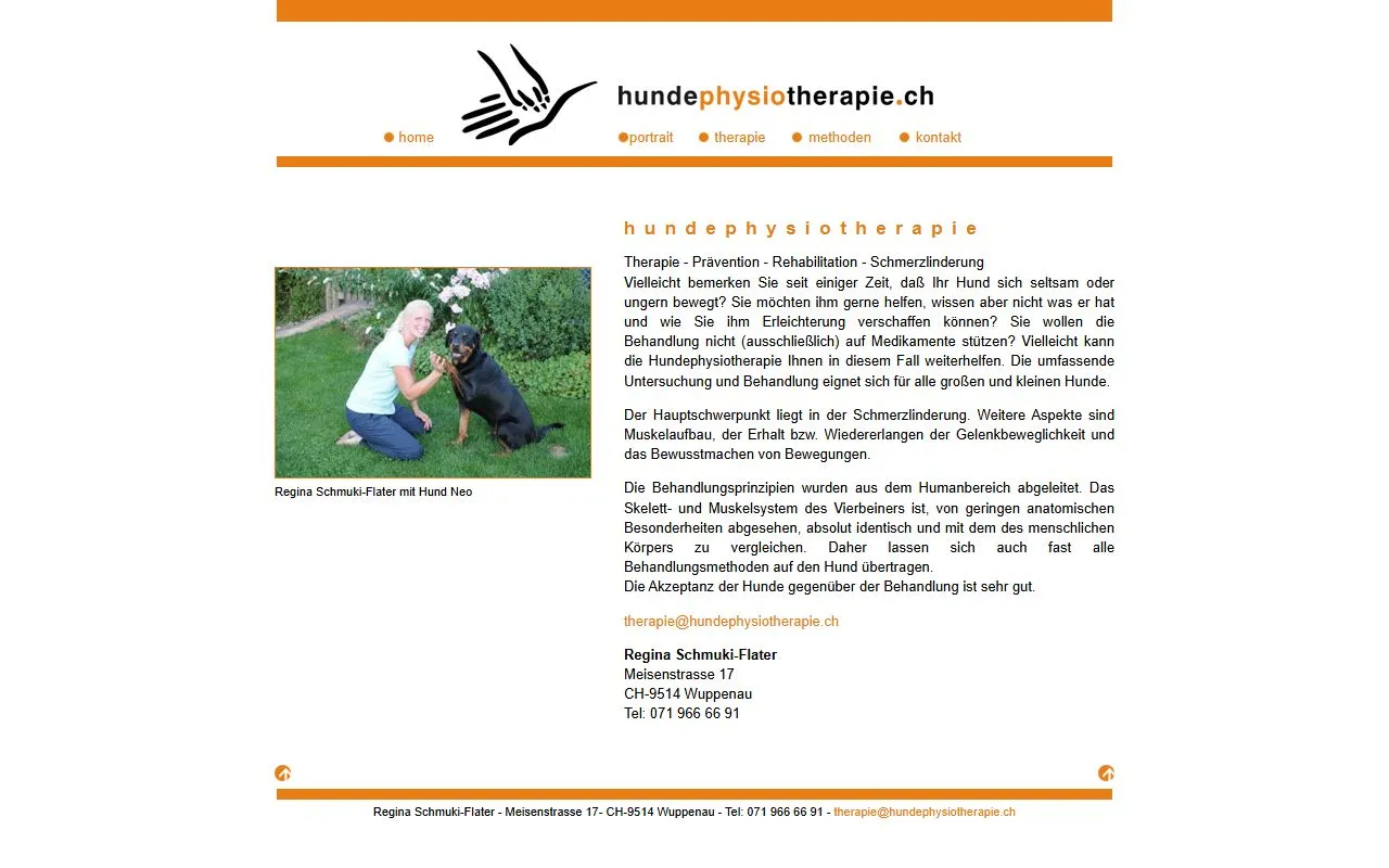 Hundephysiotherapie Ch — Tierdienste in Wuppenau, Thurgau. 