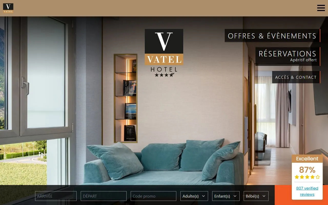 Hotel et Restaurant Vatel 4* supérieur — Zoofachhandel in MartinachPostfach, 1920 Martigny 1, Wallis. Bewertung 4.0/5.