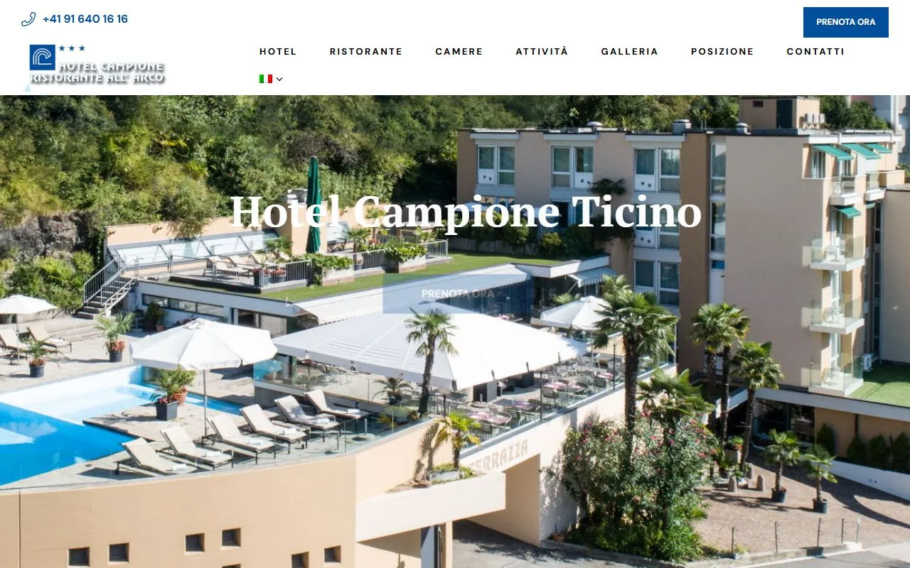 Hotel Campione — Zoofachhandel in Bissone, Tessin. Bewertung 4.7/5.