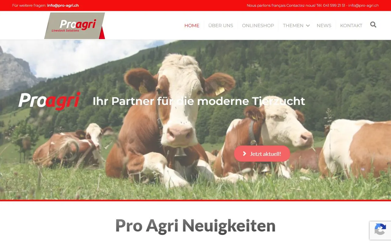 Pro Agri Gmbh — Zoofachhandel in Egolzwil, Luzern. 