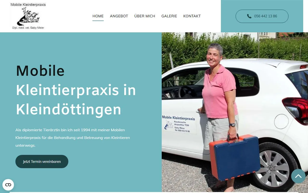 Mobile Kleintierpraxis Gaby Meier | Tiermedizin, Akupunktur & Kräutertherapie — Tierarzt in Brugg, Aargau. Bewertung 3.2/5.