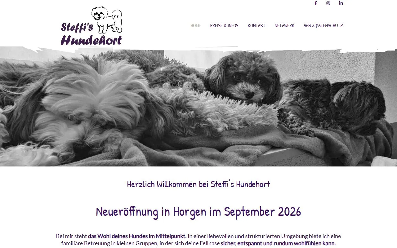Steffi's Hundehort — Katzenpension in Bäch, Schwyz. 