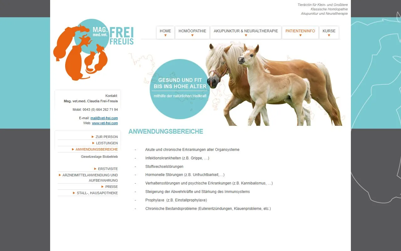 vet frei — Tierarzt in Teufen, Appenzell Ausserrhoden. 