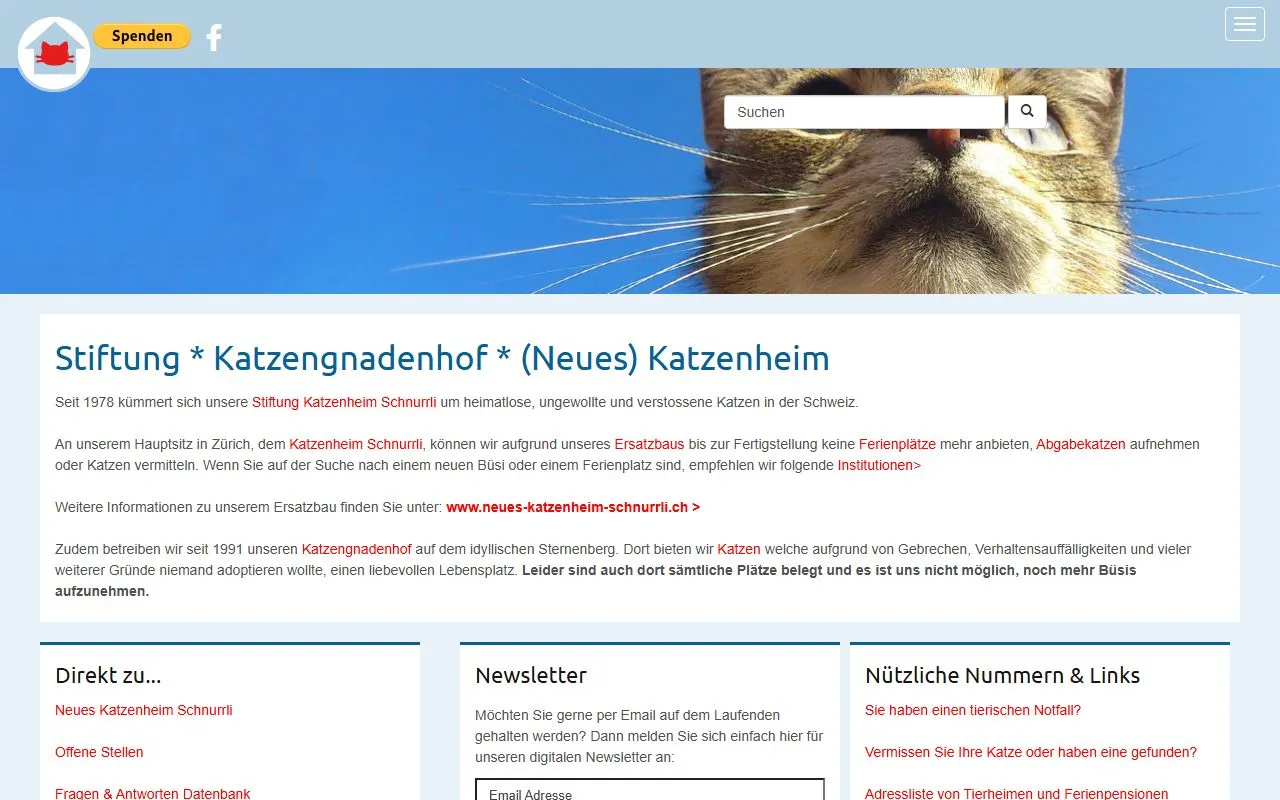 Katzenheim Schnurrli — Tierheim in Zürich, Zürich. 