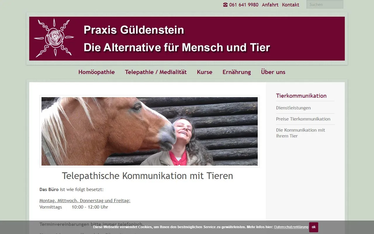 Empfehlungstabelle — Tierarzt in Riehen, Basel-Stadt. 