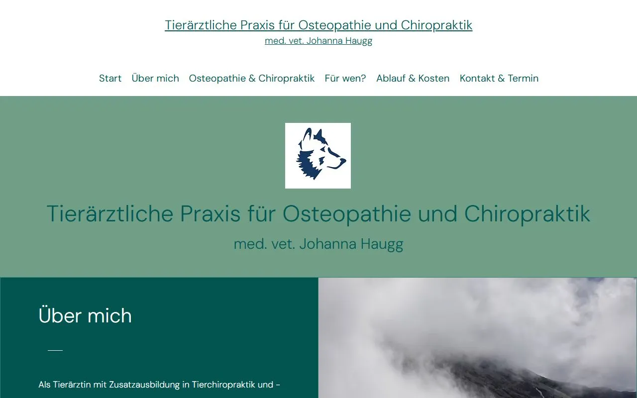 Tieraerztliche Praxis Fuer Osteopathie Und Chiropraktik Med Vet Johanna Haugg — Tierdienste in Bäretswil, Zürich. 
