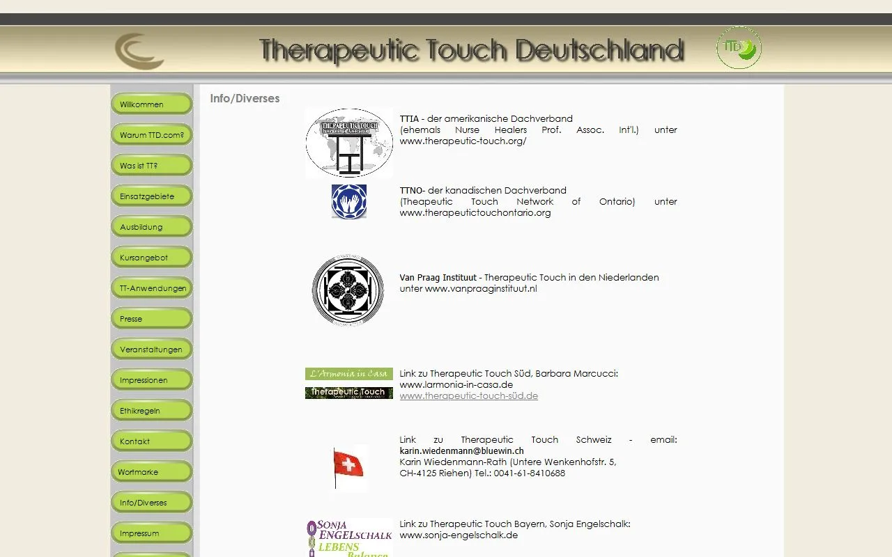 Therapeutic Touch Deutschland — Tierarzt in Riehen, Basel-Stadt. 